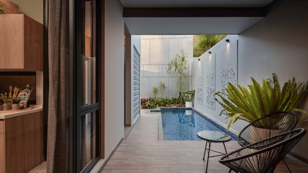 nykka alam sutera dengan konsep open space dan modern tropis