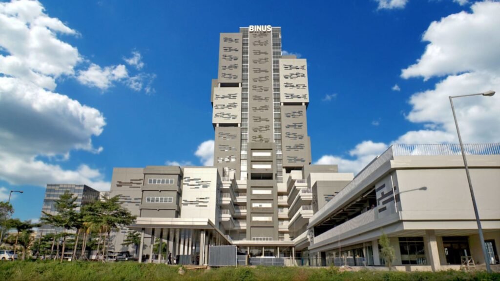 universitas binus (bina nusantara) di alam sutera dekat dengan nykka